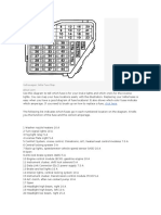 Diagrama de Fusibles Jetta