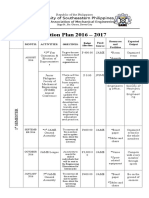 Action Plan 2016 - 2017: University of Southeastern Philippines