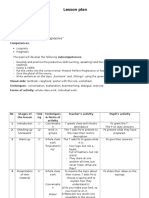 Lesson Plan: Theme The Past Perfect Progressive"