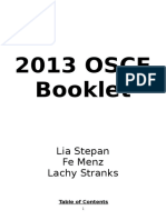 2013 Osce Booklet - Complete!!