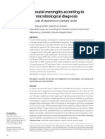 Neonatal Meningitis According To The Microbiological Diagnosis