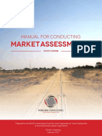 Manual For Conducting Market Assessment