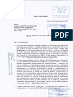 Carta Notarial de Bull Piccone