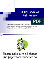 CCRN Pulmonary