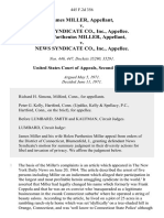 James Miller v. News Syndicate Co., Inc., Helen Parthenios Miller v. News Syndicate Co., Inc., 445 F.2d 356, 2d Cir. (1971)