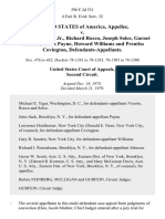 United States v. Frank Viserto, JR., Richard Rocco, Joseph Solce, Garnet Johnson, Sarah Payne, Howard Williams and Prentiss Covington, 596 F.2d 531, 2d Cir. (1979)