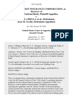 Federal Deposit Insurance Corporation, As Receiver of Franklin National Bank v. Jean M. Grella, Jean M. Grella, 553 F.2d 258, 2d Cir. (1977)