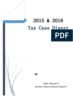 2015-2016 Tax Case Digest