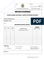 Method Statement: Saudi Arabia National Guard Housing Project