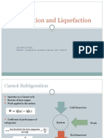 Refrigeration and Liquefaction: Instructor: Engr. Caressa Marie Frial-De Jesus