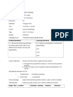 Grammar - Preposition In, On and at 2