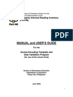 Phil Iri Manual and Users Guide For School Users