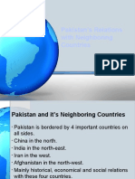 CHP 10 Pakistan Relations With Neighbours