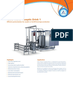 Tetra Therm Aseptic Drink 1: Efficient Pasteurization For Aseptic or Hot-Fill Beverage Production