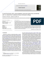 A Novel Bacteriocin With A Broad Inhibitory Spectrum Produced by Lactobacillus 2009