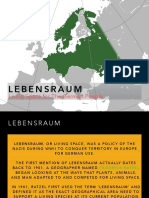 Lebensraum: Living Space For The German People