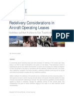 Redelivery Considerations in Aircraft Operating Leases v1