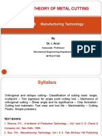 Theory of Metal Cutting 2