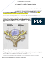 Cervical Radiculopathy Part 1 - Clinical Presentation - Rayner & Smale PDF