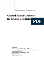 General Fusion Operators From Cox's Postulates