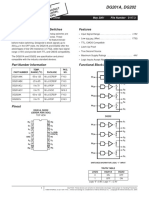 DG201A, DG202: Quad SPST, CMOS Analog Switches Features