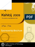 Sponsorship Brochure - Kshitij 2009