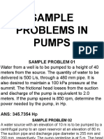 Problems in Pumps