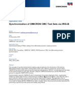 Synchronization of OMICRON CMC Test Sets Via IRIG-B