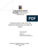 Comportamiento Mecánico Del Hormigon Reforzado Con Fibra de Vidrio