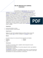 Sistema de Proceso de Control Resumen