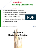 Normal Probability Distributions: 6-1 Review and Preview