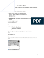 ARRAYS With PHP R. B. See Chapter 7, Ullman