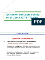 Aplicacion Del Cable Bolting Zona I - CIA. Minera Volcan