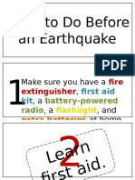 What To Do Before An Earthquake