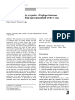 A Study On Durability Properties of High-Performance