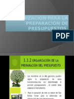 Organización para La Preparación de Presupuestos