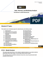 Mechanical Intro 17.0 M07 Modal Thermal and Multistep Analysis