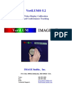 Verilum® 5.2: Video Display Calibration and Conformance Tracking