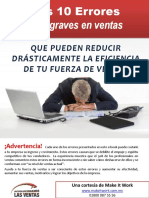 10 Errores en Ventas PDF