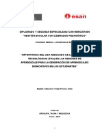 Monografia Esan Sobre Uso de Las Tic en Las Sesiones de Aprendizaje 