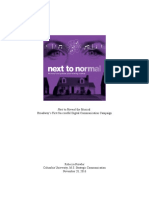 Next To Normal The Musical: Broadway's First Successful Digital Communication Campaign