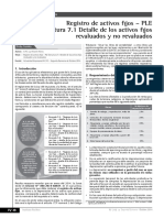 IV Registro de Activos Fijos - PLE Estructura 7.1 Detalle de Los Activos Fijos Revaluados y No Revaluados