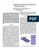 Frequency-Reconfigurable Triple Band Antenna For Mobile Handsets