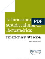 La Formación en Gestión Cultural en Iberoamérica Reflexiones y Situación