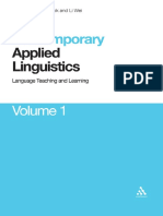 (Contemporary Studies in Linguistics) Contemporary Applied Linguistics, 1 - (2009)