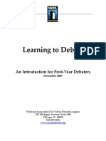 Learning To Debate PDF