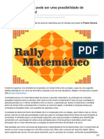 O Rally Matemático Pode Ser Uma Possibilidade de Diversificar Sua Aula PDF