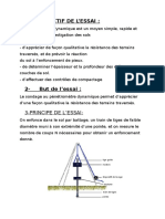 Éssai de Pénétromètre Dynamique 2015