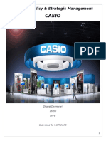 Casio: Business Policy & Strategic Management