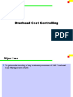 Overhead Cost Controlling